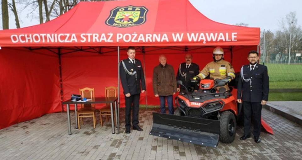 Ochotnicza Straż Pożarna w Wąwale otrzymała quad