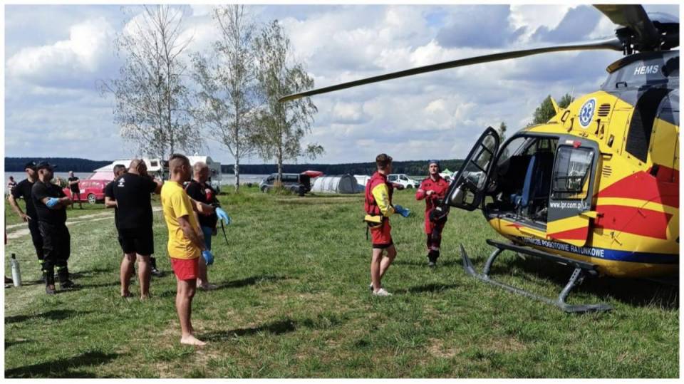 Tragedia na Zalewie Sulejowskim: Zderzenie motorówki ze skuterem. Dwie 15-latki LPRem przetransportowane do szpitala