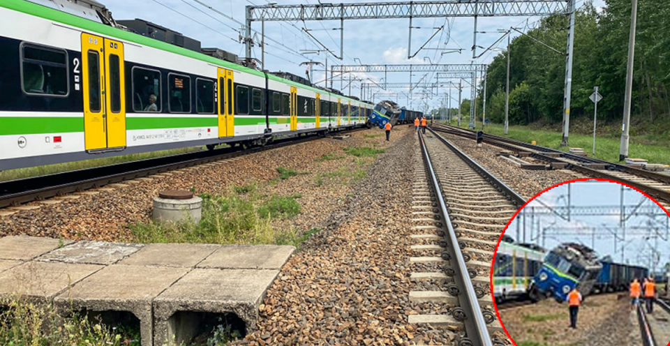 Wypadek kolejowy w Skierniewicach, zderzyły się dwa pociągi. Ewakuowano kilkadziesiąt osób